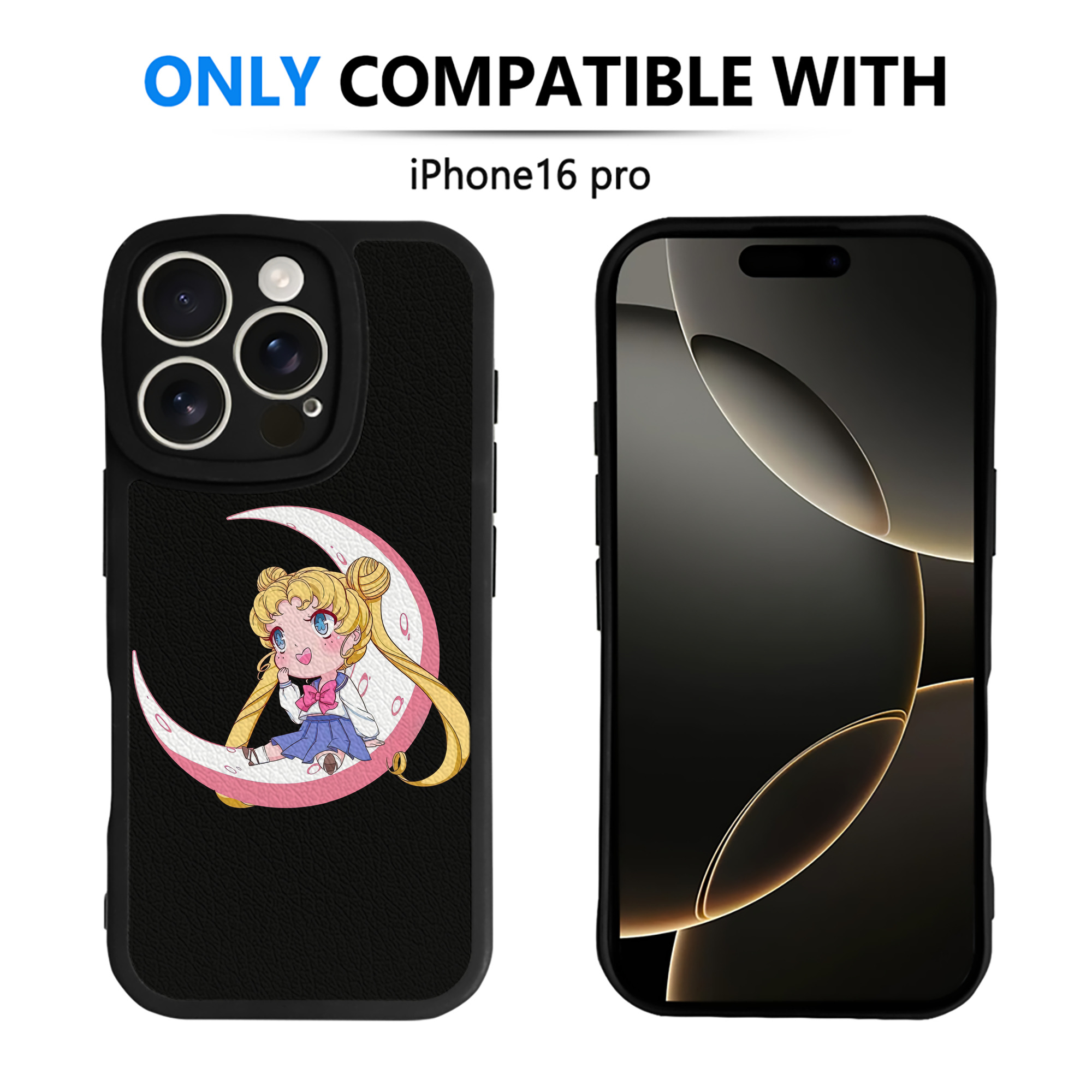 （画像用） 美少女戦士セーラームーン 愛野 美奈子 あいの みなこ Sailor Moon Aino Minako 【iPhone 16シリーズ対応】シリコンスマホケース（レザー調） 材質：シリコン